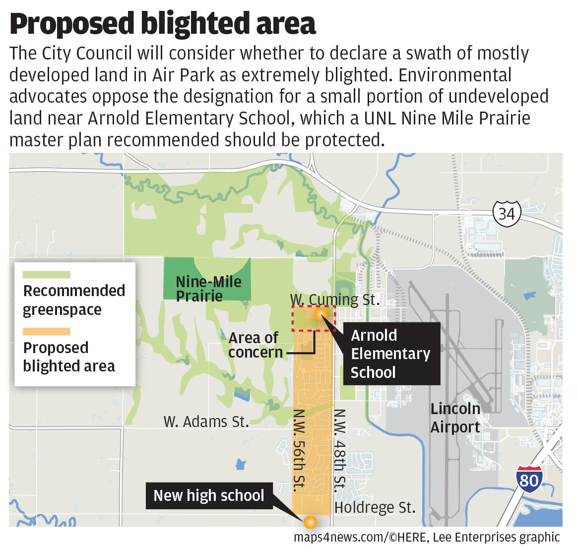 Proposed blighted area in Air Park